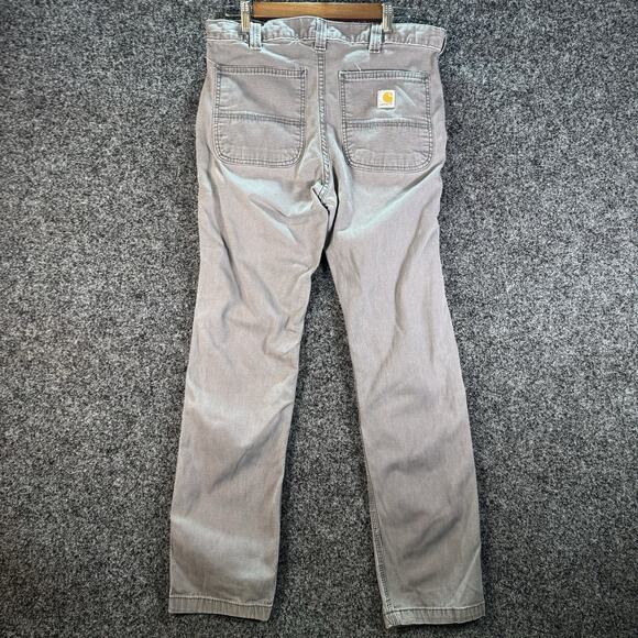 Carhartt‎ Men's Relaxed Fit Carpenter Pants Gray 33x30 Hammer Loop Workwear - Picture 2 of 8